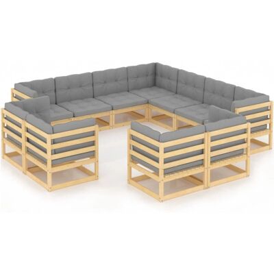 vidaXL 311680 Ulkokalustesarja - Harmaa vidaXL 311680 Ulkokalustesarja - Harmaa