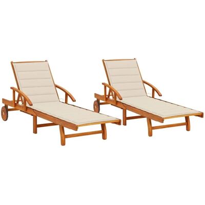 VidaXL Gartensessel - Verstellbarer rustik Lounge - Outdoor Chair VidaXL Gartensessel - Verstellbarer rustik Lounge - Outdoor Chair