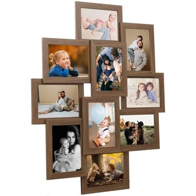 vidaXL Collage Fotolijst voor 10x(13x18 cm) foto’s vidaXL Collage Fotolijst voor 10x(13x18 cm) foto’s