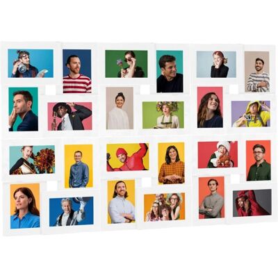 Cadre photo collage blanc MDF pour 24x13x18 cm Cadre photo collage blanc MDF pour 24x13x18 cm