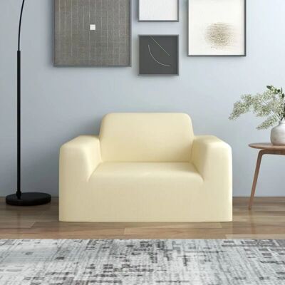 vidaXL 9375 Creme Polyester Jersey Couchbezug - Couchbezug vidaXL 9375 Creme Polyester Jersey Couchbezug - Couchbezug