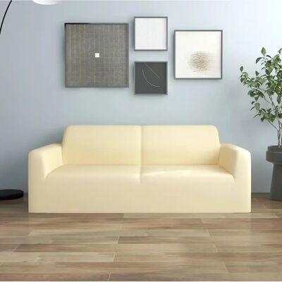 vidaXL Stretch Sofa Cover 2-Seater - Creme vidaXL Stretch Sofa Cover 2-Seater - Creme