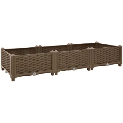 vidaXL Hochbeet Polypropylen Gartenblumenkasten Blumentrog Pflanzbeet vidaXL Hochbeet Polypropylen Gartenblumenkasten Blumentrog Pflanzbeet