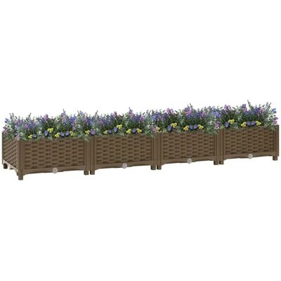 vidaXL Hochbeet Polypropylen Gartenpflanzer - Hochbeet Gartenpflanzer vidaXL Hochbeet Polypropylen Gartenpflanzer - Hochbeet Gartenpflanzer