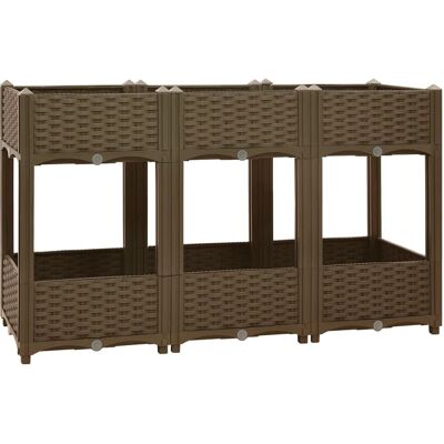 vidaXL Hochbeet Polypropylen Gartenschale Blumentrog Pflanzbeet vidaXL Hochbeet Polypropylen Gartenschale Blumentrog Pflanzbeet