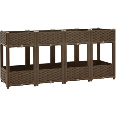vidaXL Hochbeet Polypropylen Gartenblumenkasten - Raised Bed Garden Planter vidaXL Hochbeet Polypropylen Gartenblumenkasten - Raised Bed Garden Planter