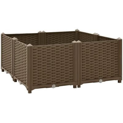 vidaXL Hochbeet Polypropylen Gartenpflanzer Blumenkasten Pflanzer vidaXL Hochbeet Polypropylen Gartenpflanzer Blumenkasten Pflanzer