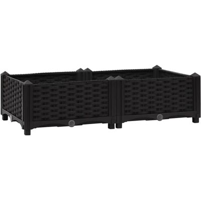 vidaXL Hochbeet Polypropylen Gartenblumenkasten - Hochbeet Polypropylen Gartenblumenkasten vidaXL Hochbeet Polypropylen Gartenblumenkasten - Hochbeet Polypropylen Gartenblumenkasten