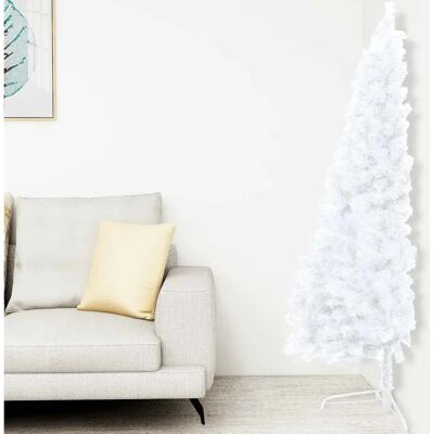 vidaXL Weiße Halb-Pre-lit Weihnachtsbaum - Weihnachtsbaum vidaXL Weiße Halb-Pre-lit Weihnachtsbaum - Weihnachtsbaum