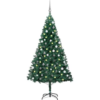 vidaXL 150 cm Vihreä Joulukuusi ja Pallosarja - Joulukuusi vidaXL 150 cm Vihreä Joulukuusi ja Pallosarja - Joulukuusi