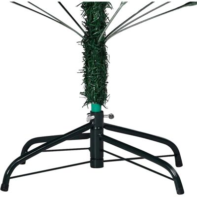 vidaXL Keinotekoinen valmiiksi valaistu joulukuusi - Joulukuusi, Vihreä, 210 cm, PVC vidaXL Keinotekoinen valmiiksi valaistu joulukuusi - Joulukuusi, Vihreä, 210 cm, PVC