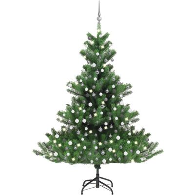 vidaXL Nordmann Joulukuusi teko LED ja Pallot Setti Vihreä 210cm - Joulukuusi vidaXL Nordmann Joulukuusi teko LED ja Pallot Setti Vihreä 210cm - Joulukuusi