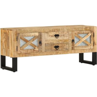 vidaXL Mangopuinen TV-kaappi 110x30x45 cm - TV-kaappi vidaXL Mangopuinen TV-kaappi 110x30x45 cm - TV-kaappi