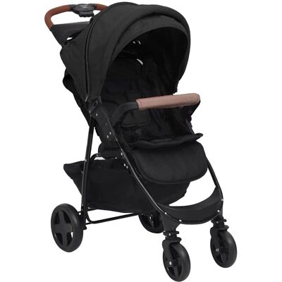vidaXL Poussette 2 en 1 en acier gris anthracite - poussette vidaXL Poussette 2 en 1 en acier gris anthracite - poussette