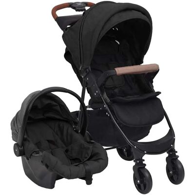 vidaXL 3-i-1 klapvogn - stål - Babysystem til Rejser vidaXL 3-i-1 klapvogn - stål - Babysystem til Rejser