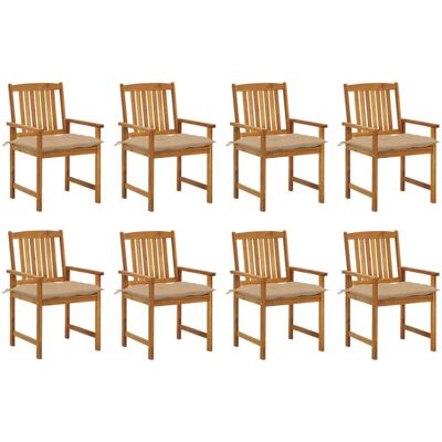 VidaXL Outdoor Stuhlset - Akazienholz, Beige - Gartenmöbel VidaXL Outdoor Stuhlset - Akazienholz, Beige - Gartenmöbel