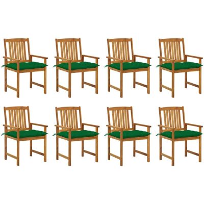 VidaXL Akazienholz Gartenstuhl-Set - Grün - Gartenmöbel VidaXL Akazienholz Gartenstuhl-Set - Grün - Gartenmöbel