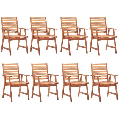 vidaXL 8x Solide Akazienholz Garten Esszimmerstühle - Gartenstühle vidaXL 8x Solide Akazienholz Garten Esszimmerstühle - Gartenstühle
