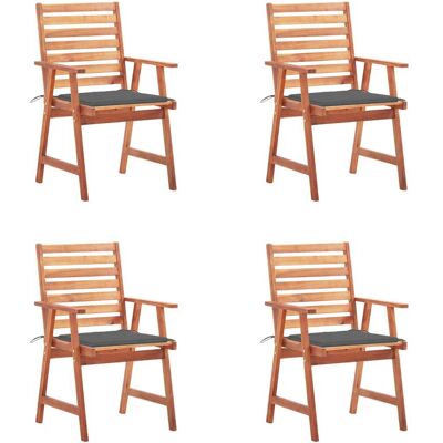 Vida XL 3078320 Gartenstuhl - Rustikales Akazienholz - Anthrazit Vida XL 3078320 Gartenstuhl - Rustikales Akazienholz - Anthrazit
