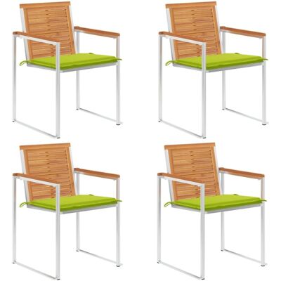 Vidaxl Gartensessel mit Kissen - Robust Akazienholz - Grün Vidaxl Gartensessel mit Kissen - Robust Akazienholz - Grün