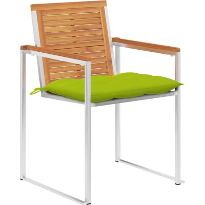 vidaXL Gartenstühle 8 Stück mit Kissen - Grün vidaXL Gartenstühle 8 Stück mit Kissen - Grün