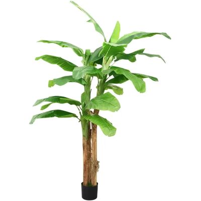 vidaXL Künstlicher Bananenbaum mit Topf Grün Indoor Dekoration Falsche Pflanze vidaXL Künstlicher Bananenbaum mit Topf Grün Indoor Dekoration Falsche Pflanze