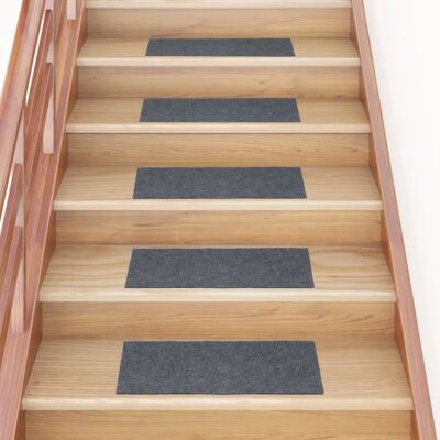 vidaXL 15x Tapis d'escalier autoadhésifs Gris Clair - Tapis d'escalier - Publicité vidaXL 15x Tapis d'escalier autoadhésifs Gris Clair - Tapis d'escalier - Publicité