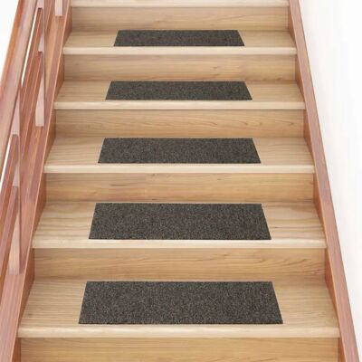 vidaXL Modell 76x20 Anthrazit Selbstklebende Rechteckige Treppmatten - Treppentyp vidaXL Modell 76x20 Anthrazit Selbstklebende Rechteckige Treppmatten - Treppentyp