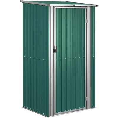 vidaXL Gartenschuppen Grün Verzinkter Stahl Outdoor-Aufbewahrung Werkzeugkasten vidaXL Gartenschuppen Grün Verzinkter Stahl Outdoor-Aufbewahrung Werkzeugkasten