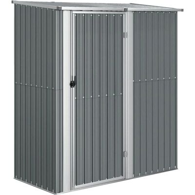 vidaXL Gartenschuppen Grau Galvanisiertes Stahl - Gartenschuppen vidaXL Gartenschuppen Grau Galvanisiertes Stahl - Gartenschuppen