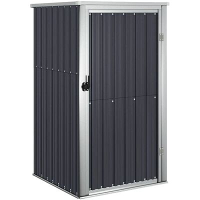 vidaXL Gartenwerkzeugschuppen Anthrazit 88x89x161 cm Verzinkter Stahl vidaXL Gartenwerkzeugschuppen Anthrazit 88x89x161 cm Verzinkter Stahl