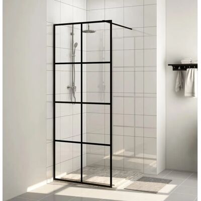 vidaXL Walk-in Duschwand mit klarem ESG-Sicherheitsglas Schwarze Duschabtrennung - Duschwand vidaXL Walk-in Duschwand mit klarem ESG-Sicherheitsglas Schwarze Duschabtrennung - Duschwand