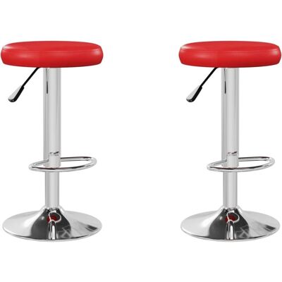 Vividaluxe Rosso Regolabile Girevole Bar Stools - Sedie Vividaluxe Rosso Regolabile Girevole Bar Stools - Sedie