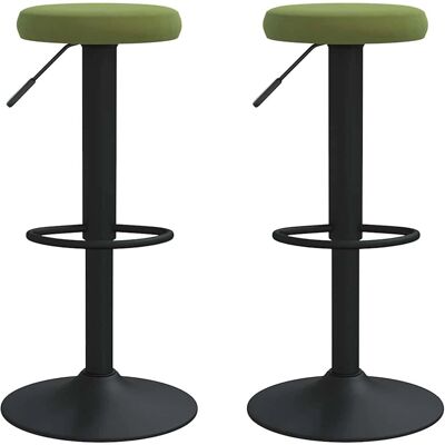 VidaXL Verstellbarer Samt-Barhocker - Elegantes Design VidaXL Verstellbarer Samt-Barhocker - Elegantes Design