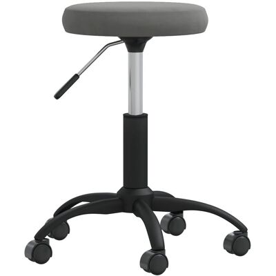 vidaXL Bureaustoel Donkergrijs Velvet - Bureaustoel vidaXL Bureaustoel Donkergrijs Velvet - Bureaustoel