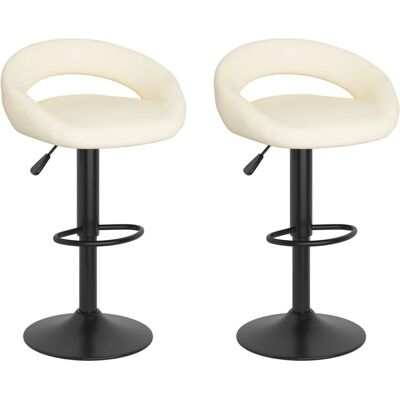 VidaXL 333268 Samt Barhocker - Höhenverstellbar 2 Stück VidaXL 333268 Samt Barhocker - Höhenverstellbar 2 Stück