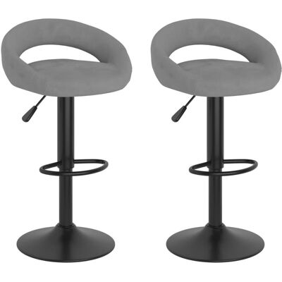 VidaXL 333269 Verstellbarer Barhocker - 2 Stück VidaXL 333269 Verstellbarer Barhocker - 2 Stück