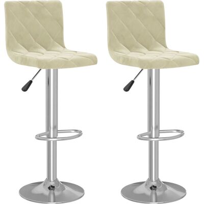 VidaXL Verstellbarer Samt-Hocker - 2 Stück VidaXL Verstellbarer Samt-Hocker - 2 Stück