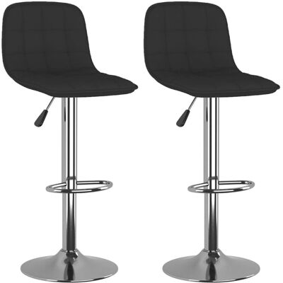 VidaXL 130777 Sort Justerbar Barstol - Barstol VidaXL 130777 Sort Justerbar Barstol - Barstol