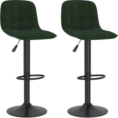 VIDAXL Grüner Samt Barhocker - Höhenverstellbar 360° - Max 110kg VIDAXL Grüner Samt Barhocker - Höhenverstellbar 360° - Max 110kg