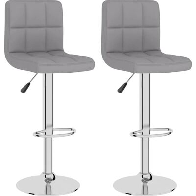VidaXL 334239 verstellbarer Barhocker - Stahlchrombasis, 360° Drehung, Stoffsitz VidaXL 334239 verstellbarer Barhocker - Stahlchrombasis, 360° Drehung, Stoffsitz