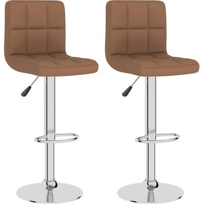 vidaXL Barhocker - Verstellbar, Drehbar, Polyester, Chrombasis vidaXL Barhocker - Verstellbar, Drehbar, Polyester, Chrombasis