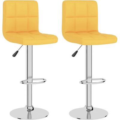 vidaXL Nova Amarillo Taburete de Bar Ajustable - Taburete de Bar vidaXL Nova Amarillo Taburete de Bar Ajustable - Taburete de Bar