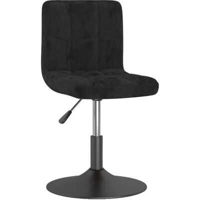 VidaXL 334249 Schwarzer Samt Drehbarer Barhocker VidaXL 334249 Schwarzer Samt Drehbarer Barhocker