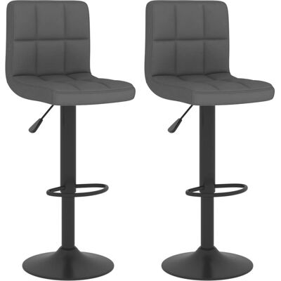VidaXL 334281 - Höhenverstellbarer Barhocker - Dunkelgrau - Küche & Bar VidaXL 334281 - Höhenverstellbarer Barhocker - Dunkelgrau - Küche & Bar