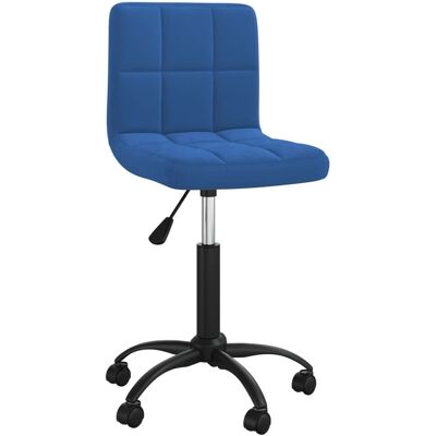 VIDAXL Blaue Samtstoff-Bürostuhl - Höhenverstellbar & Drehbar VIDAXL Blaue Samtstoff-Bürostuhl - Höhenverstellbar & Drehbar
