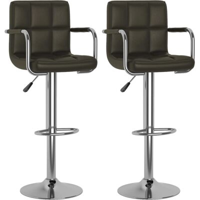 Vidaxl Verstellbare Barhocker - 2 Stück Vidaxl Verstellbare Barhocker - 2 Stück