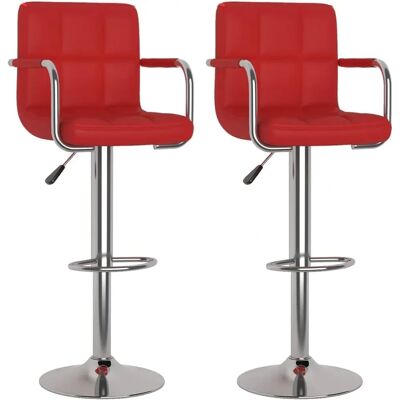 Maisonchic Modello 638015 - Sgabelli da bar, 2 pezzi, Vino rosso similpelle Maisonchic Modello 638015 - Sgabelli da bar, 2 pezzi, Vino rosso similpelle