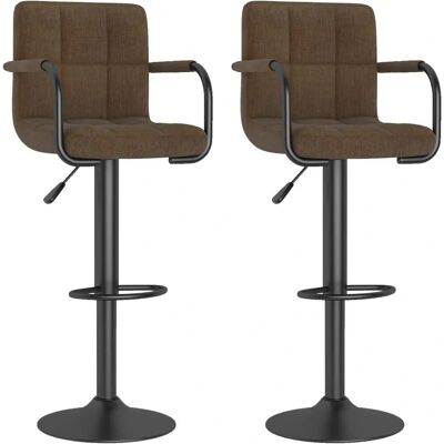 vidaXL 334638 verstellbarer brauner Barhocker - Barhocker vidaXL 334638 verstellbarer brauner Barhocker - Barhocker