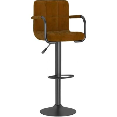 VidaXL 334646 Barhocker - Verstellbar, Drehscheibe, Samt VidaXL 334646 Barhocker - Verstellbar, Drehscheibe, Samt